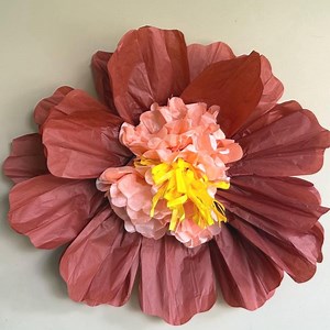 Set of 3 Large Tissue Paper Flower 24” – Giant Wall Flower Decor – Boho Wedding, Baby Shower, Birthday Party – DIY Paper Flower Decoration - Etsy UK