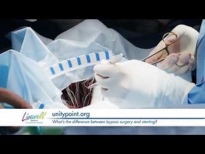 How do surgeons determine when someone should have a heart bypass surgery instead of a stent?