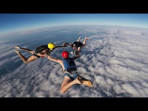 World Record Highest Naked Skydive, 22,400ft, Diani, Kenya.