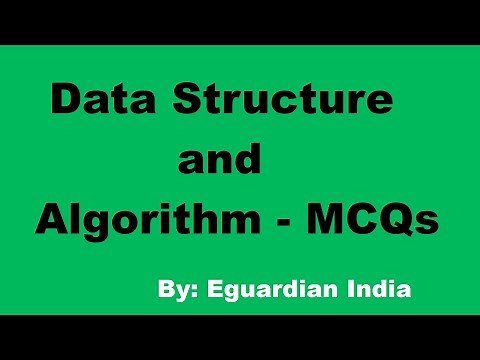 Data Structure MCQ for Competitive Exams | Algorithm MCQ questions and answers