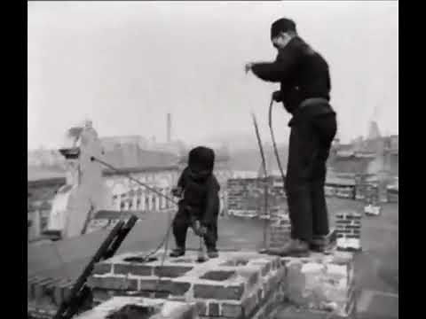 A three-year-old chimney sweep from the 1930s