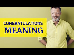 Congratulations | Meaning of congratulations 📖 📖 📖