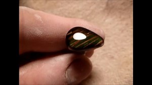 D668# | Coons Lapidary and Magnetite known as Fire Obsidian