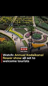 #WATCH | Tamil Nadu: The annual #Kodaikanal flower show is all set to welcome the tourists. The popular flower show is organised by the #TamilNadu Government Horticulture Department every year as part of the annual Summer festival. About 4 lakh #tourists visit the #flower show every year. | Mirror Now