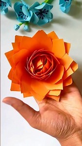 Paper lotus | paper rose | flower making from paper #diy #craft #shorts