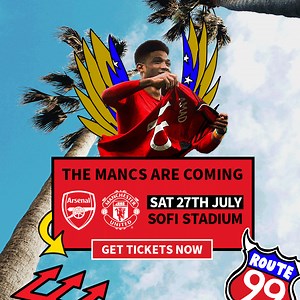 347 reactions · 11 shares | United face Arsenal at the Sofi Stadium on July 27th on our #MUTOUR24  Get your tickets now! | Manchester United | Facebook