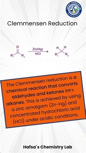 Clemmensen reduction: #chemistrypage #atomicnumber #science