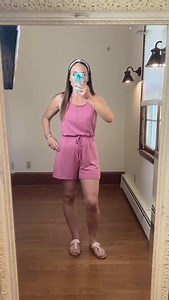 Watch YIBOCK Womens Summer Casual Elastic Waist Short Rompers on Amazon Live