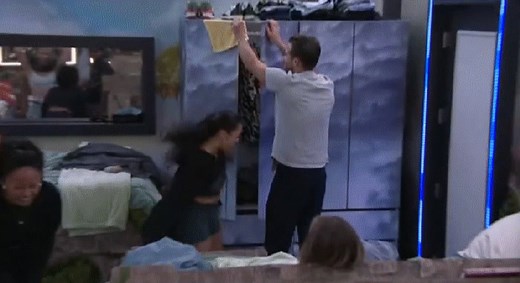 2.5K views · 35 reactions | Tucker "You're not gonna scare me." Rubina "I got you. I saw you jump, bitch. I saw you. I saw it. You jumped. You jumped." #BB26 | Online Big Brother | Facebook