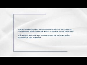 Infla10® X Inflatable Penile Prosthesis Inflate & Deflate Animation