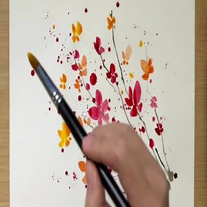 Splatter Painting Technique / Easy Painting Ideas | Art Skills