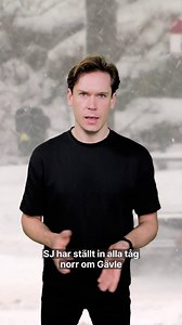 100K views · 471 reactions | SJ har ställt in alla tåg norr om Gävle...