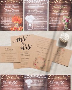 Looking for a little country chic or a little rustic or a little vintage invitation? Find one here! Link to the invites👉👉https://bit.ly/2HPlOJi #ElegantWeddingInvites | ElegantWeddingInvites