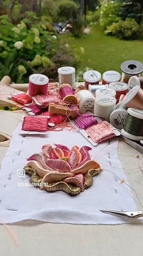 Lotus🪷 #embroidery #goldwork #lotus | Submarina