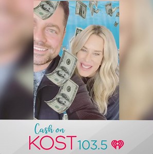 We're swimming in money with 12 chances every weekday for you to win $1,000 Cash On KOST! Details ➡️ bit.ly/CashOnKOST | KOST 103.5