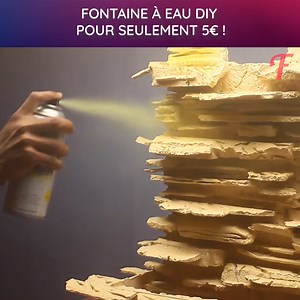 Transformez du polystyrène en une superbe fontaine d'eau à l'aide de colle chaude. | Femme Heureuse