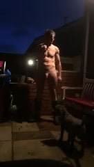 In the garden in wellies November