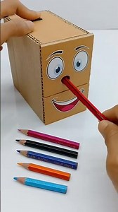 maked pencil cutter sharper#cartoonbox #notecard #diy #scienceevent #toys