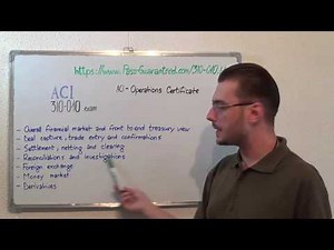 3I0-010 – ACI Exam Operations Test Certificate Questions
