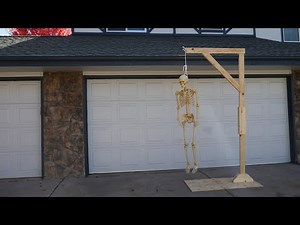 How to Build a Gallows | DIY Collapsible Gallows Halloween Decoration
