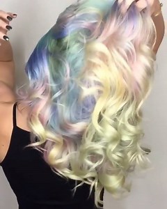 Major, magical unicorn hair goals! 󾬏 Babe: Shelley Gregory | Brite Hair