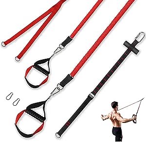 Bodyweight Resistance Training Straps, Resistance Bands Set with Handles Door Anchor Home Gym for Strength Training