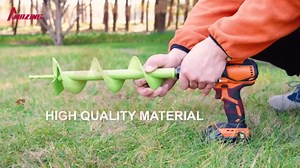 MAZING 16" x 4" Upgraded Spiral Auger Drill Bit for Planting, Heavy Duty Garden Auger Bit, Bulb Planter Tool for Post Hole Digger Plant Flower Bedding Digging