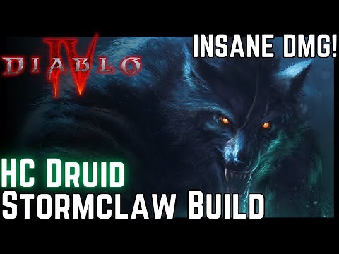 Diablo 4 - HC STORMCLAW Druid Build! Complete Domination! [Season 2]