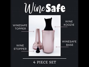 WineSafe: 4 Piece Wine Set - Matte Black | StackSocial