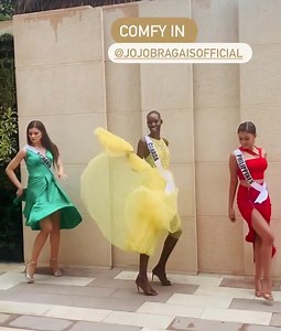 19K views · 565 reactions | COMFY IN THEIR JOJO BRAGAIS FOOTWEAR Our #MissUniverse Philippines  2020 RABIYA MATEO with Miss Universe Romania 2020 Bianca Tirsin and Miss Universe Canada 2020 Nova Stevens for Jojo Bragais shoot. #RabiyaMateo #AribaRabiya #69thMissUniverse #PageantsFanatic | Pageants Fanatic | Facebook