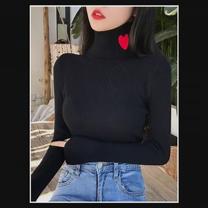 Cozy up in style this season with our Heart Embroidery Turtleneck Knitted Sweaters ❤️ Perfect for autumn and winter, these ribbed pullovers are a must-have for any fashion-forward female 👌 Stay warm and chic with these basic sweaters that are soft to the touch 🙌 #HeartEmbroidery #TurtleneckSweater #KnittedStyle #AutumnVibes #WinterFashion #CozyChic Shop Now https://bit.ly/3uDHRjP | KIMLUD.COM
