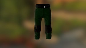 Green Work Pants - 3D model by Fitzay