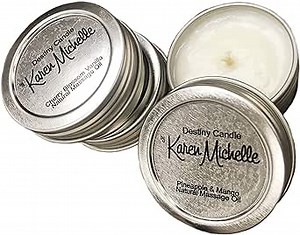 Travel Size Scented Massage Oil Candles - Assorted Scents (Unwind Collection)