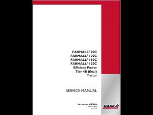 Case FARMALL 90C, 100C, 110C, 120C Efficient Power Tier 4B (final) Service manual