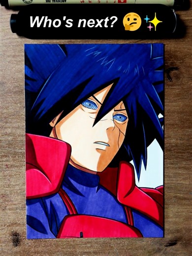 Drawing Madara Uchiha from Naruto Shippuden | Step-by-Step