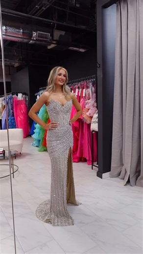 Flirt Prom Pageant & Homecoming Boutique on Instagram: "Show off in this new fully hand beaded dress!🪩🤍 🛍️Open Mondays - Saturdays ✨SPECIAL HOURS Presidents’ Day 10-6! 👗Over 1,000 dresses to choose from! 📍535 Lakeland Plaza Cumming GA 30041 #prom #promdress #promdresses #promseason #promshopping #prom2025 #promdresses2025 #prominspo"