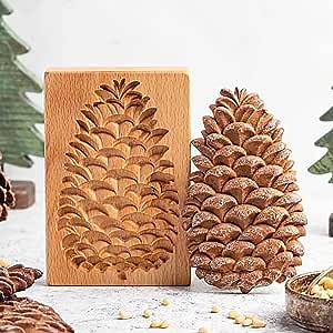 Cookie Molds Cutter, Wooden Cookie Molds for Baking, Funny Gingerbread Cookie Mold Cutter, Little Bird Cookie Cutter, for Cookie Stamp Embossing Craft Decorating Baking Tool (F)