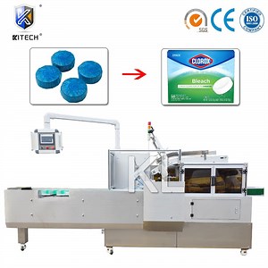 [Hot Item] Automatic Blue Bubble Toilet Cleaner Tablets Packing Cartoning Box Wrapping Flow Packaging Packing Filling Sealing Machine