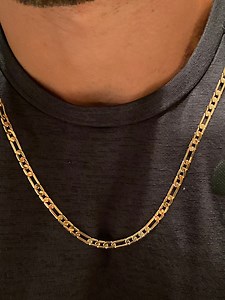 Gold Filled Figaro Necklace,waterproof Necklace,4mm Mens Figaro Necklace,jewelry for Him,mens Jewelry,mens Gold Chain,long Gold Chain,figaro - Etsy Australia