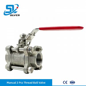 [Hot Item] 1000wog 3PCS Manual Female Thread Ball Valve