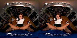 VR BANGERS Squirting Finish In The Office VR Porn