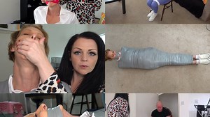 Milf toni g held for ransom, bound, cleave gagged, tape mummified and taken away (mp4) | Clips4sale
