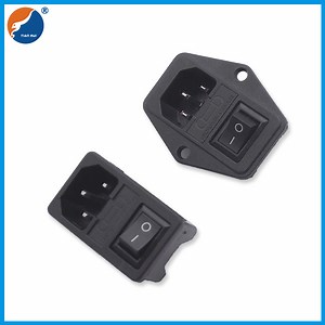 [Hot Item] IEC C14 AC Power Connector Socket with Fuse and Switch