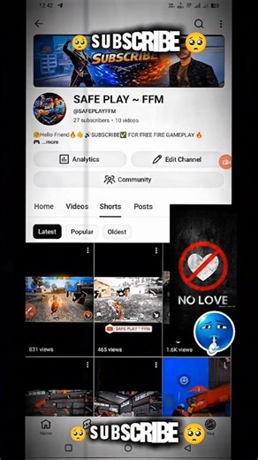 🥺PLEASE SUBSCRIBE 💔🙏🥺 #freefire #ffshorts #SafePlayFFM