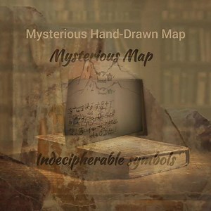 Mysterious Ancient Map – Hand-drawn Digital Poster Filled With Cryptic Symbols - Etsy