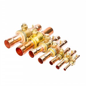 [Hot Item] Refrigeration Ball Valve Air Conditioner Shut off Valve Brass Copper