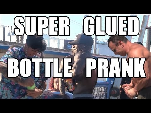 Public Prank - Super Glued Bottle Prank