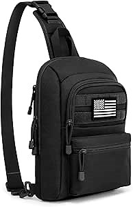 G4Free Tactical Sling Bag Backpack EDC Concealed Carry Bag Military Small Crossbody Shoulder Chest Pack