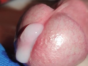 Close-up Slow Cum Flow - Scottish Cut Cock