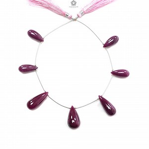 Ruby Teardrop Smooth Loose Beads: 152.80cts Natural Untreated Gemstone 925 Silver 20mm - 25mm Plain Beads - Etsy Australia